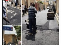 آسفالت گذاری در شهر نظر آباد