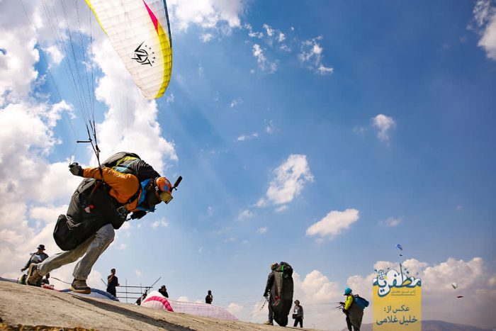 آسمان مرند زیر بال خلبانان پاراگلایدر